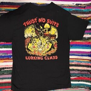 Lurking Class “Trust No Suits” Black T-Shirt.